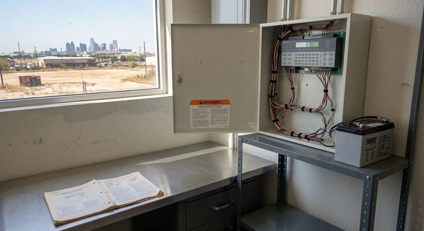 Common causes of commercial alarm system failure in Fort Worth, such as power loss, outdated equipment, and environmental damage
