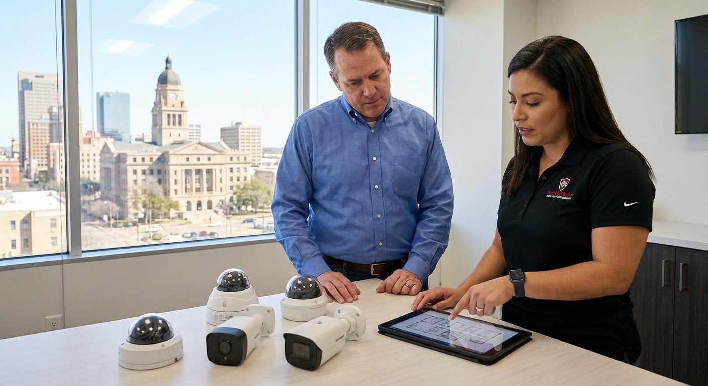 Security camera system installation for Fort Worth businesses